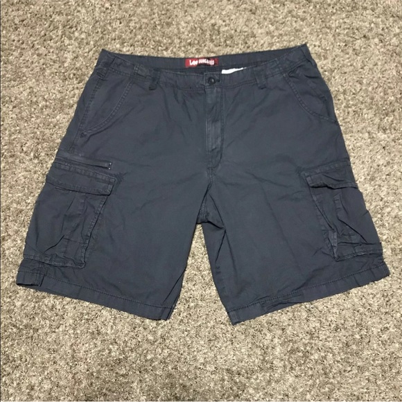 lee dungarees cargo shorts with zipper pockets